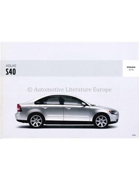 2005 VOLVO S40 OWNERS MANUAL DUTCH
