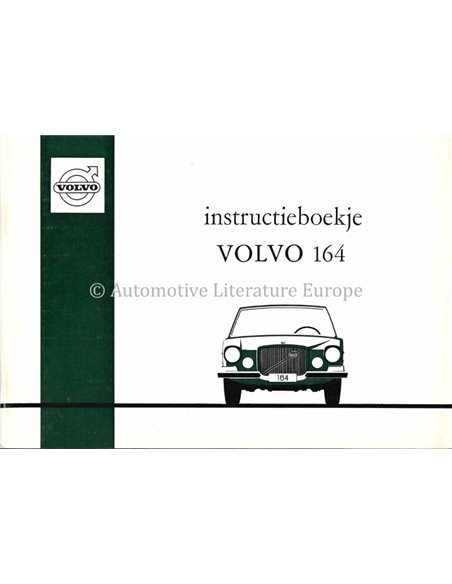 1972 VOLVO 164 INSTRUCTIEBOEKJE NEDERLANDS