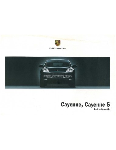 2004 PORSCHE CAYENNE & S BETRIEBSANLEITUNG NIEDERLÄNDISCH