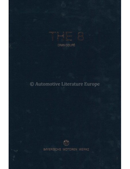 2018 BMW 8 SERIES GRAN COUPE HARDCOVER PROSPEKT DEUTSCH
