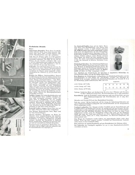 1959 MERCEDES BENZ 300SL TOUREN-SPORTWAGEN INSTRUCTIEBOEKJE DUITS