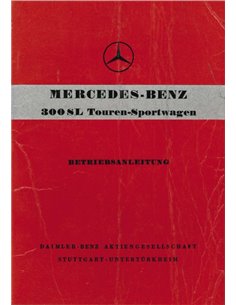1959 MERCEDES BENZ 300SL TOUREN-SPORTWAGEN OWNERS MANUAL HANDBOOK GERMAN