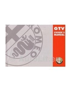 1998 ALFA ROMEO GTV INSTRUCTIEBOEKJE ENGELS