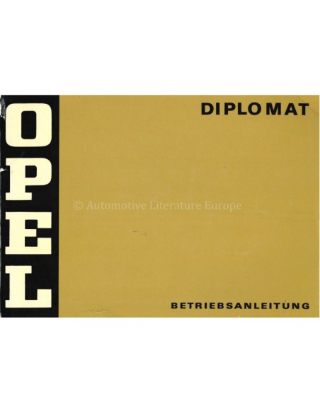 1974 OPEL DIPLOMAT BETRIEBSANLEITUNG DEUTSCH