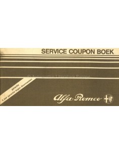 1985 ALFA ROMEO MAINTENANCE MANUAL DUTCH