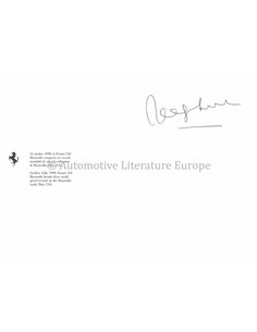 1997 FERRARI 550 MARANELLO ANSICHTKAART 2