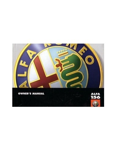 2000 ALFA ROMEO 156 INSTRUCTIEBOEKJE ENGELS