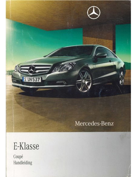 2009 MERCEDES BENZ E CLASS COUPE BETRIEBSANLEITUNG DEUTSCH
