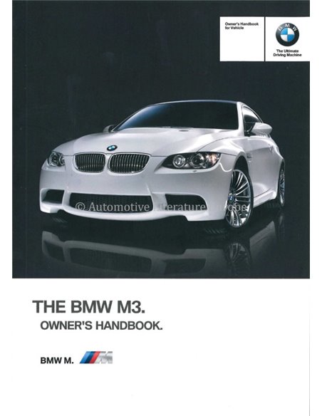 2012 BMW M3 OWNERS MANUAL ENGLISH