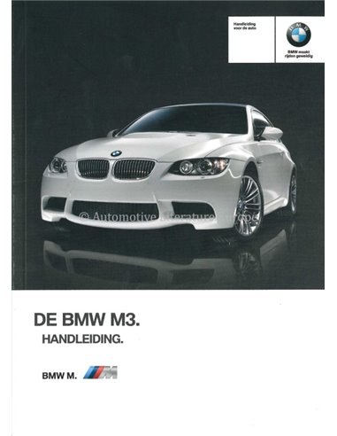 2012 BMW M3 INSTRUCTIEBOEKJE NEDERLANDS