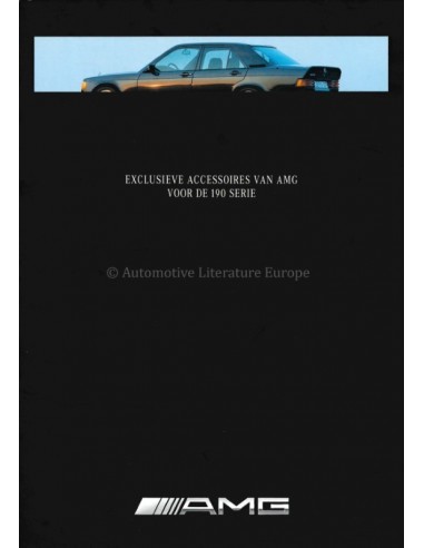 1991 MERCEDES BENZ 190 AMG ZUBEHÖR PROSPEKT NIEDERLANDÏSCH