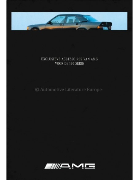 1991 MERCEDES BENZ 190 AMG ACCESSOIRIES BROCHURE DUTCH