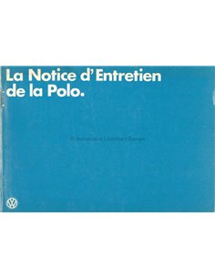 1978 VOLKSWAGEN POLO BETRIEBSANLEITUNG FRANZÖSISCH
