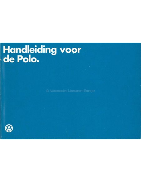 1981 VOLKSWAGEN POLO OWNERS MANUAL DUTCH