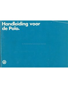1981 VOLKSWAGEN POLO BETRIEBSANLEITUNG NIEDERLÄNDSICH