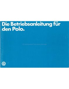 1982 VOLKSWAGEN POLO INSTRUCTIEBOEKJE DUITS