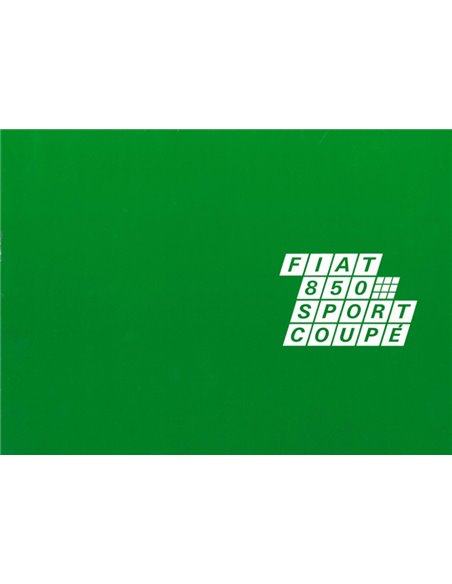 1971 FIAT 850 SPORT COUPÉ BROCHURE NEDERLANDS
