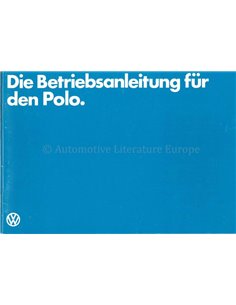 1982 VOLKSWAGEN POLO BETRIEBSANLEITUNG DEUTSCH