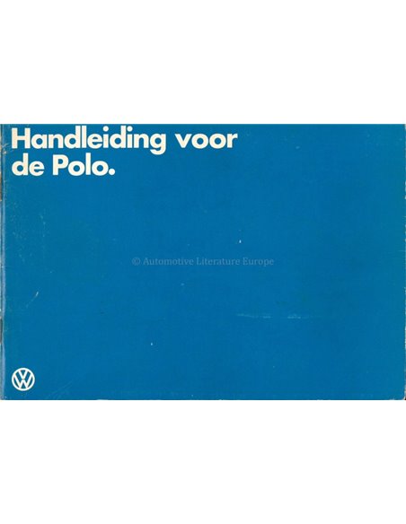 1979 VOLKSWAGEN POLO OWNERS MANUAL DUTCH