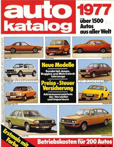 1977 AUTO KATALOG DEUTSCH 20