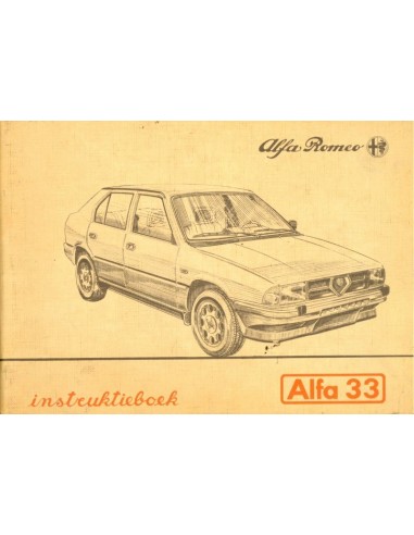 1986 ALFA ROMEO 33 INSTRUCTIEBOEKJE...