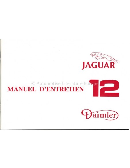 1979 Jaguar Xj12 Owners Manual