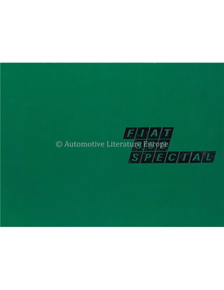 1969 FIAT 850 SPECIAL BROCHURE GERMAN