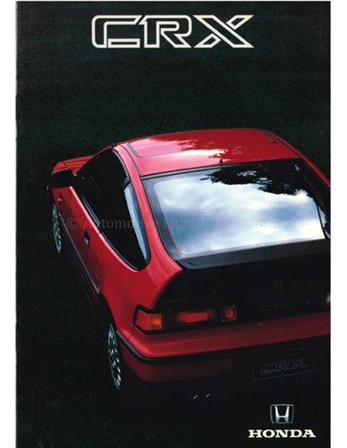 1990 HONDA CIVIC CRX PROSPEKT  NIEDERLÄNDISCH