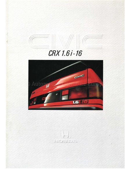 1984 HONDA CIVIC COUPÉ CRX BROCHURE FRANS