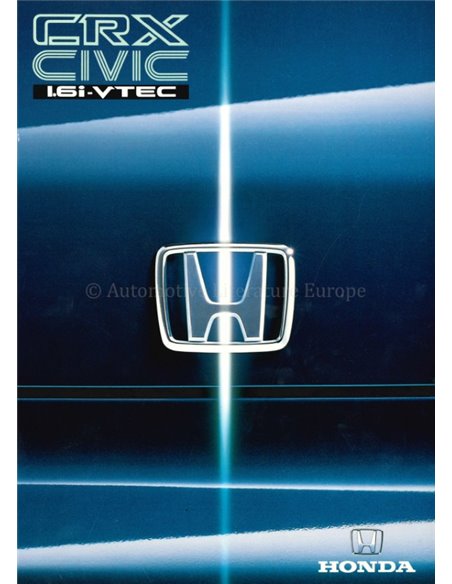 1990 HONDA CIVIC CRX BROCHURE DUTCH
