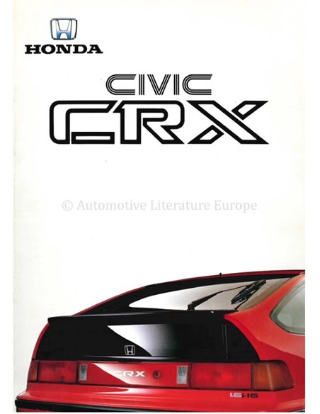 1988 HONDA CIVIC CRX BROCHURE DUTCH