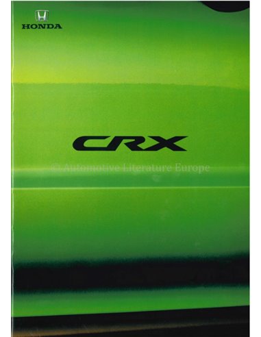 1992 HONDA CRX BROCHURE NEDERLANDS
