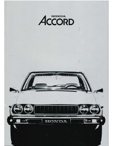 1976 HONDA ACCORD BROCHURE NEDERLANDS