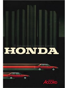 1985 HONDA ACCORD BROCHURE NEDERLANDS