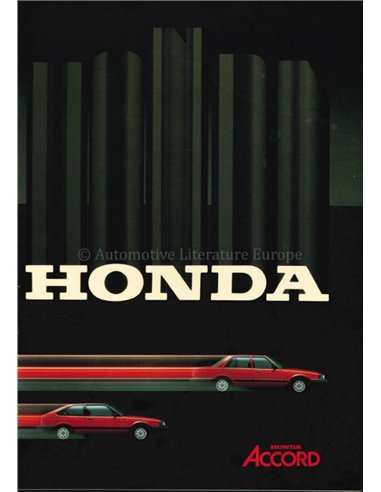 1985 HONDA ACCORD PROSPEKT NIEDERLÄNDISCH