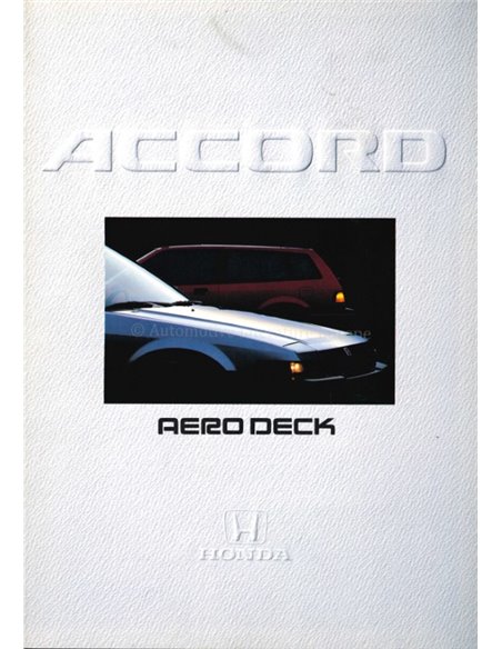 1986 HONDA ACCORD AERO DECK BROCHURE DUTCH