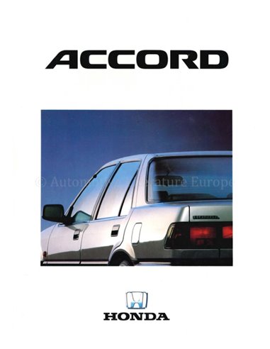 1987 HONDA ACCORD SEDAN BROCHURE ENGELS