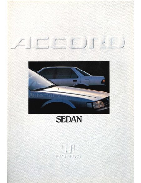 1986 HONDA ACCORD SALOON BROCHURE DUTCH