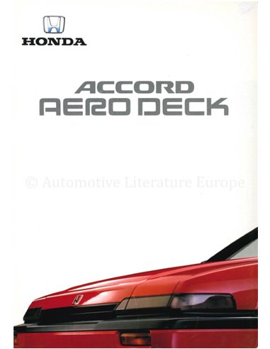 1988 HONDA ACCORD AERO DECK BROCHURE NEDERLANDS