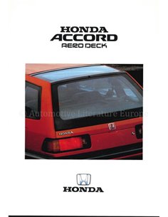 1988 HONDA ACCORD AERO DECK BROCHURE GERMAN