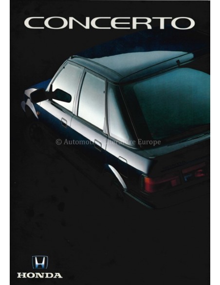1990 HONDA CONCERTO BROCHURE DUTCH