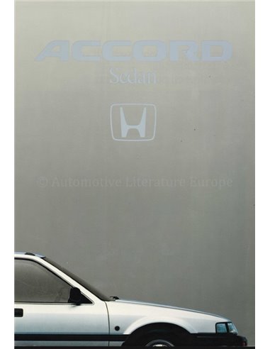 1989 HONDA ACCORD SALOON BROCHURE DUTCH