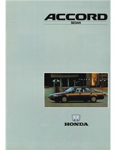 1989 HONDA ACCORD SALOON BROCHURE DUTCH