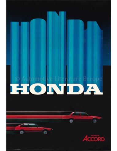 1984 HONDA CIVIC COUPÉ CRX BROCHURE FRENCH
