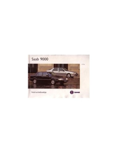 1996 SAAB 9000 INSTRUCTIEBOEKJE NEDERLANDS