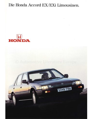 1986 HONDA ACCORD SEDAN BROCHURE DUITS