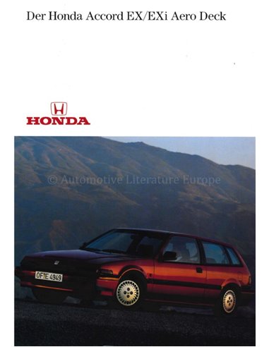 1986 HONDA ACCORD AERO DECK BROCHURE GERMAN