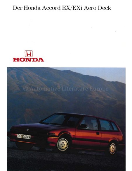 1986 HONDA ACCORD AERO DECK BROCHURE GERMAN