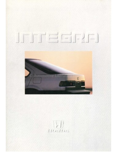1986 HONDA INTEGRA BROCHURE NEDERLANDS