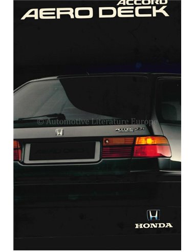 1993 HONDA ACCORD AERO DECK BROCHURE NEDERLANDS